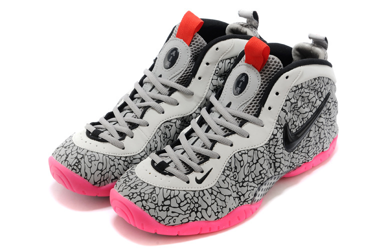 Nike Air Foamposite One Shooting Stars White Grey Pink Shoes