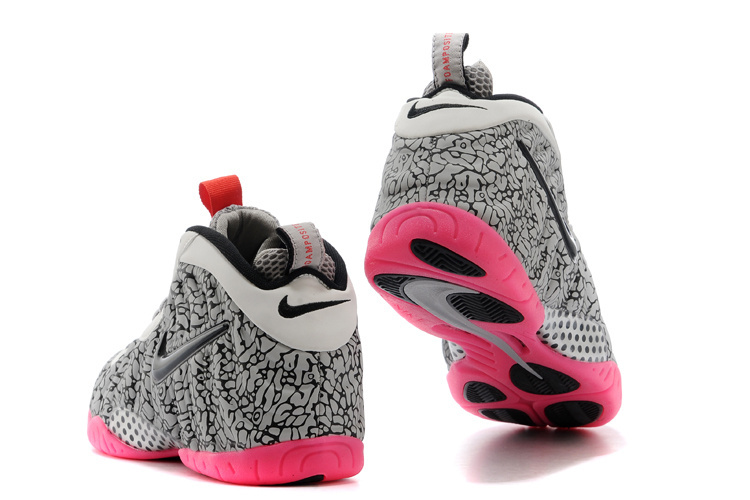 Nike Air Foamposite One Shooting Stars White Grey Pink Shoes