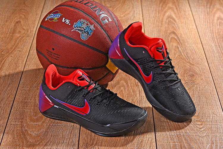 black and red kobe shoes