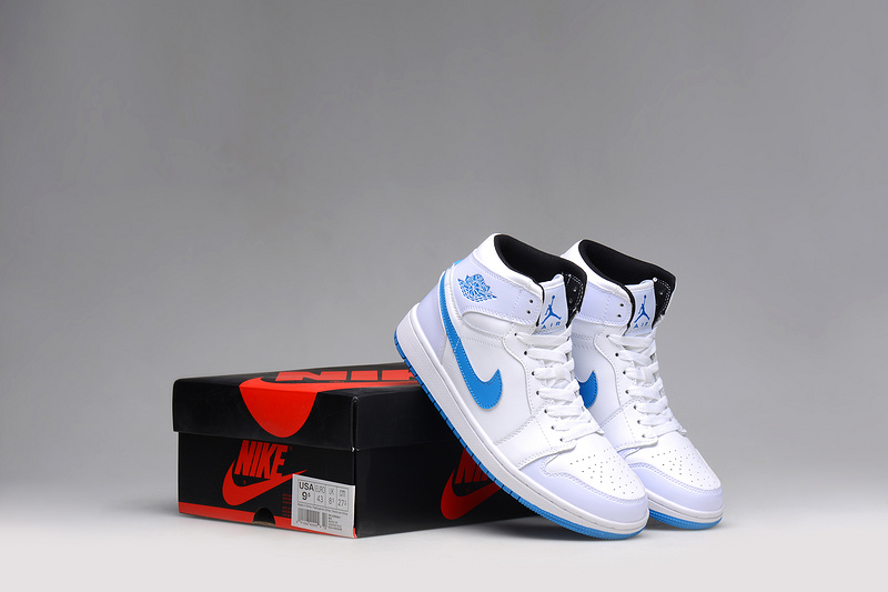 2015 Nike Jordan 1 White Blue Shoes 2015 Nike Jordan 1 White Blue Shoes