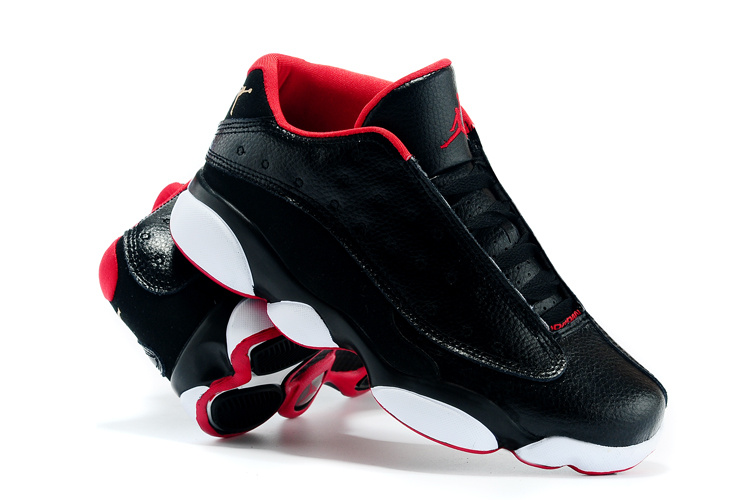 Nike 2015 Air Jordan 13 Low All Star Black Red White Shoes