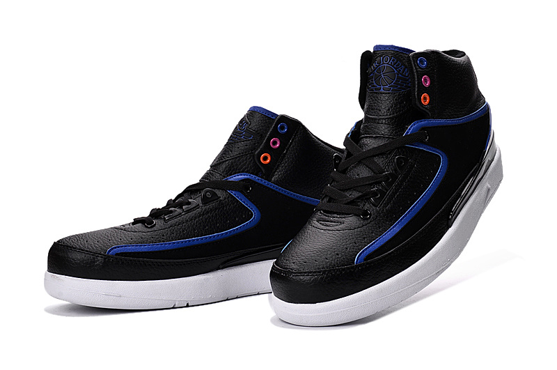 2016 Nike Air Jordan 2 Retro Black Blue