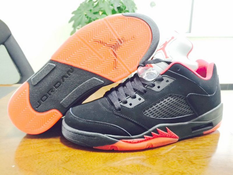 2015 Nike Air Jordan 5 Low Dunk From Above Black Shoes