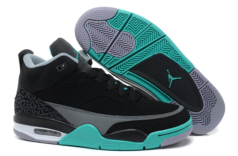 Nike Air Jordan Spizike Black Grey Green Shoes