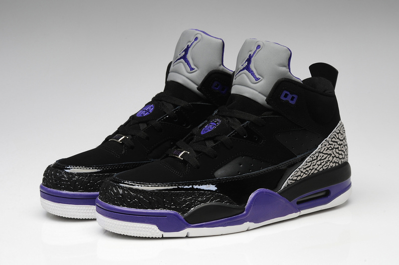 jordan spizike purple and black