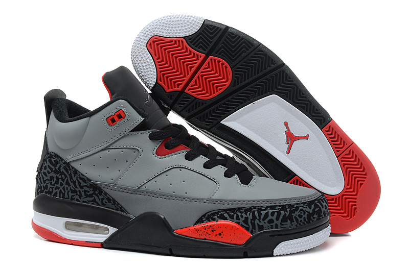 Nike Air Jordan Spizike Grey Black Red Shoes