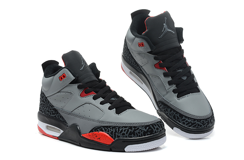 Nike Air Jordan Spizike Grey Black Red Shoes