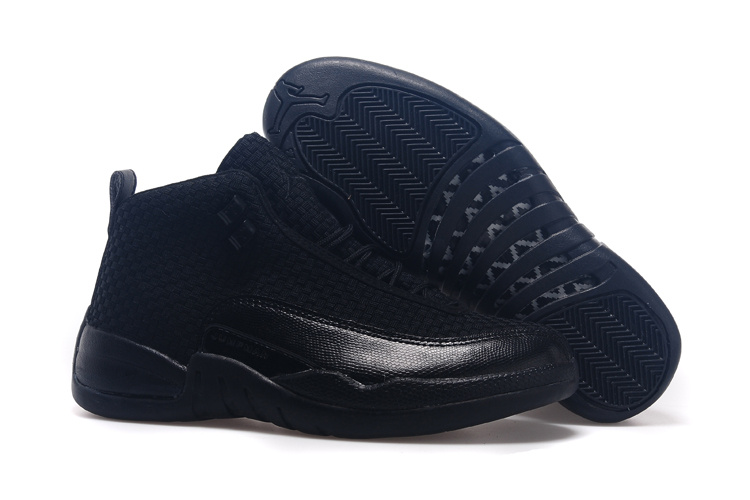 Nike 2015 All Black Air Jordan 12 Future Shoes