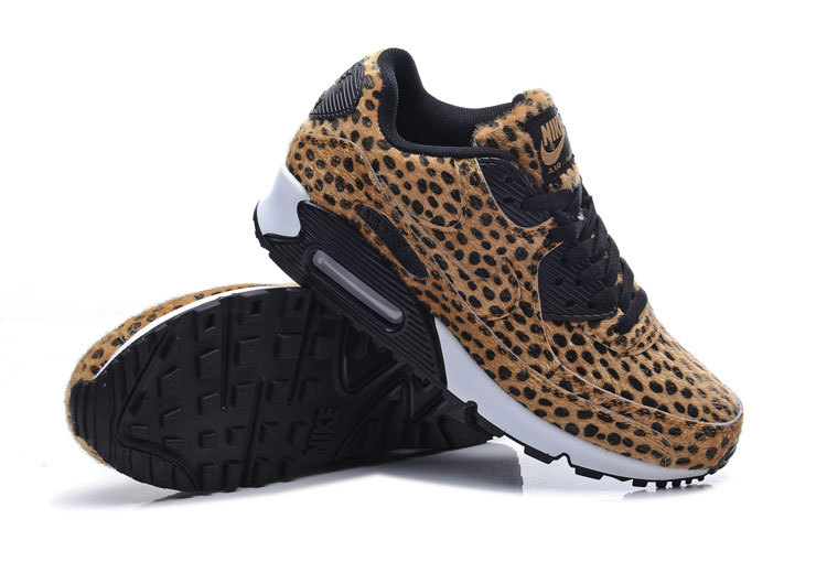 New Cheetah Print Air Max 90 Brown Black Shoes