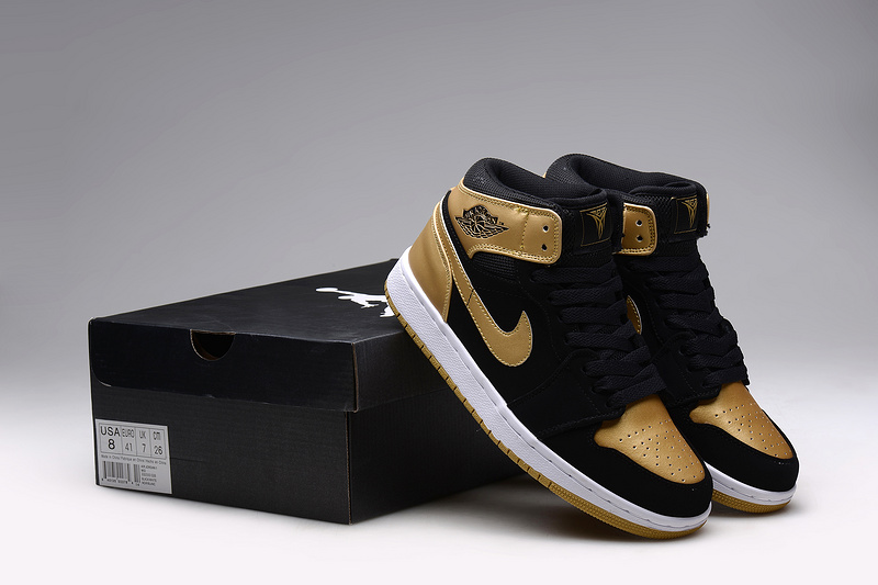 jordan black and gold shoes