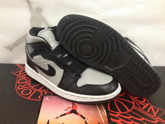 New Air Jordan 1 Retro Black Grey Shoes