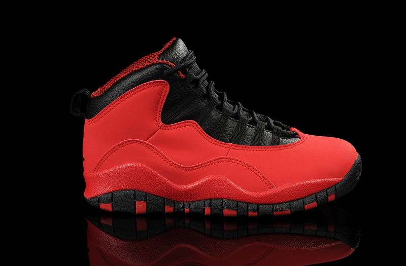 New Air Jordan 10 Red Black Shoes
