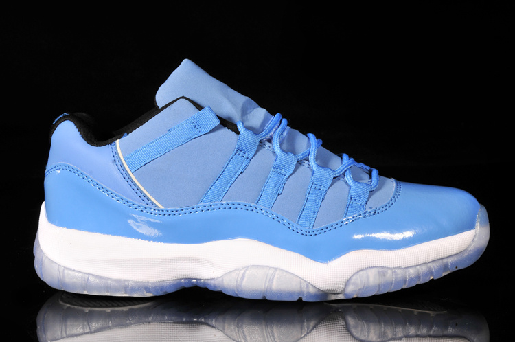 2014 Nike Air Jordan 11 Low Blue White Shoes