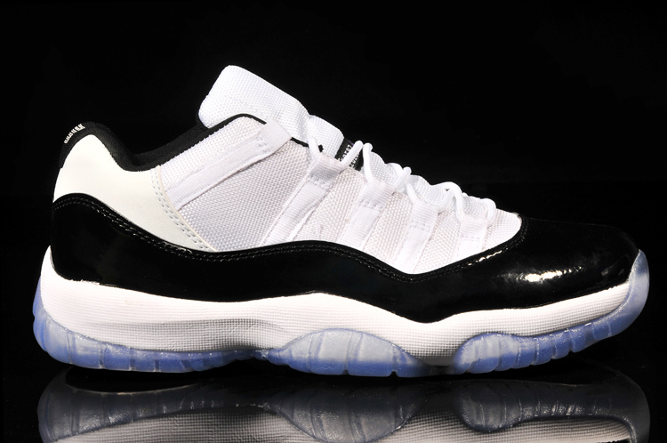 2014 Nike Air Jordan 11 Low Concord White Black Shoes