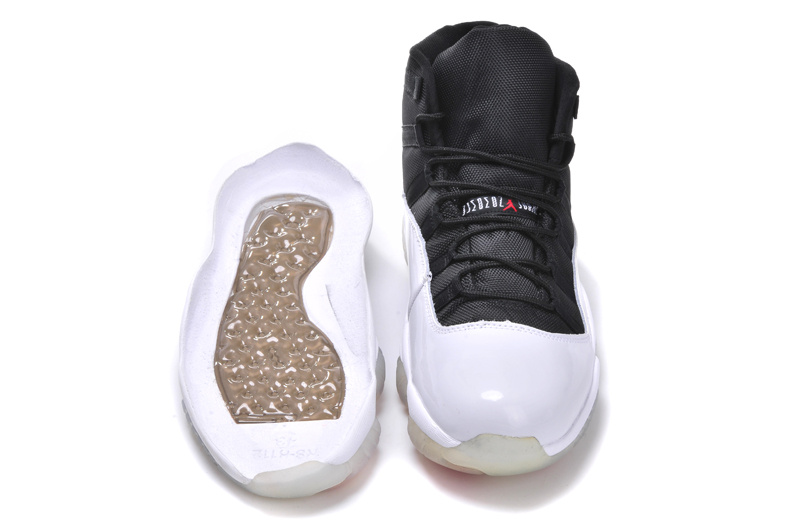 2014 Nike Air Jordan 11 Retro Black Grey Red With Built in Air Cushion Shoes
