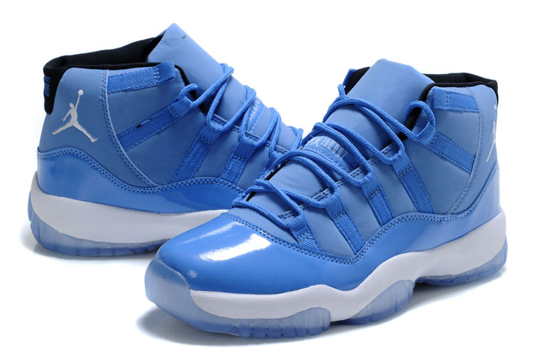 2014 Nike Air Jordan 11 Retro Blue White Basketball Shoes