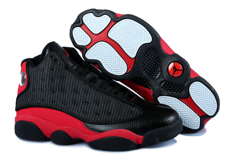 New Jordan 13 Black Red With 3D Eye And Cecoil Air Cushion