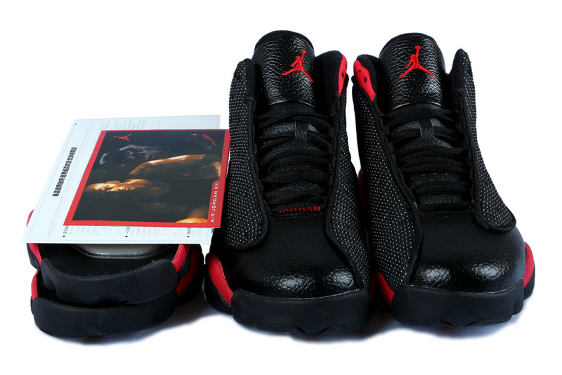 New Jordan 13 Black Red With 3D Eye And Cecoil Air Cushion