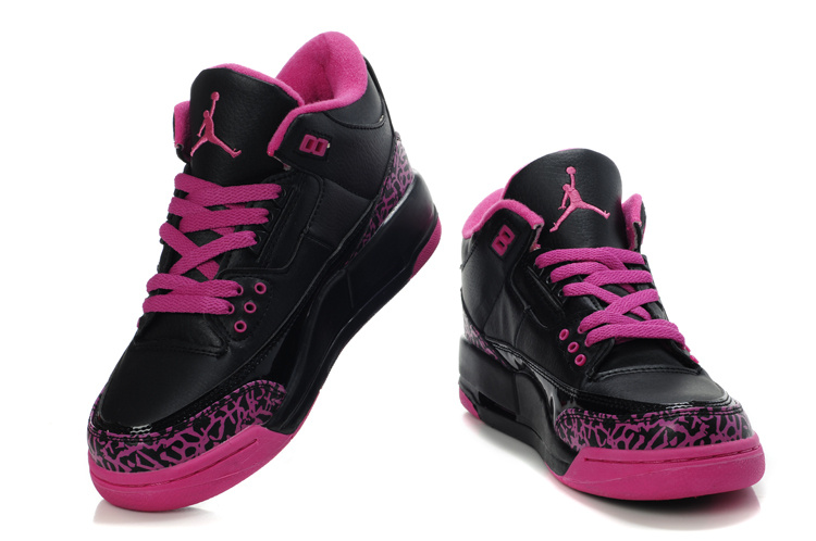 Nike Jordan 3 Black Red For Women