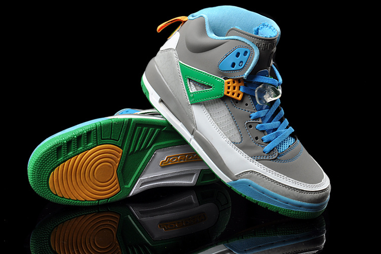 green blue jordans