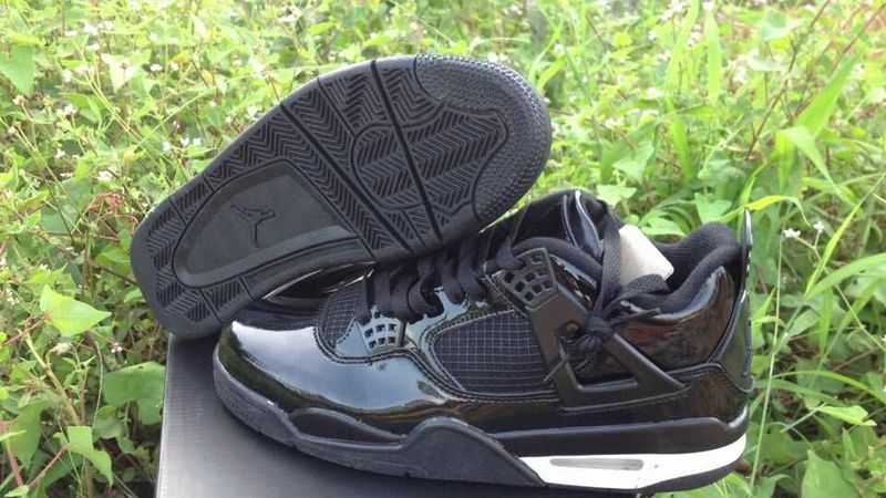 Nike 2015 Air Jordan 4 Retro All Black Shoes