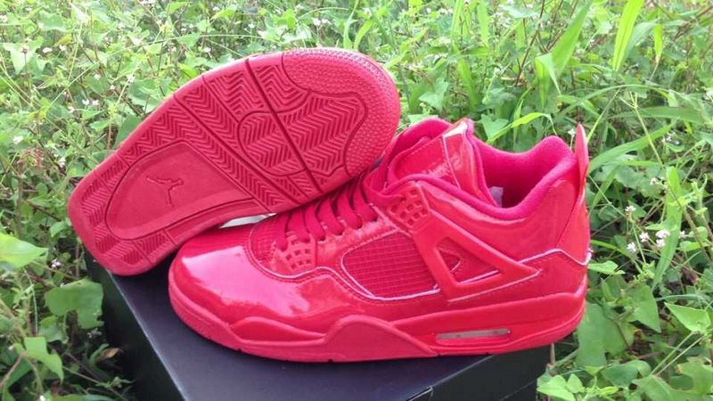 Nike 2015 Air Jordan 4 Retro All Red Shoes