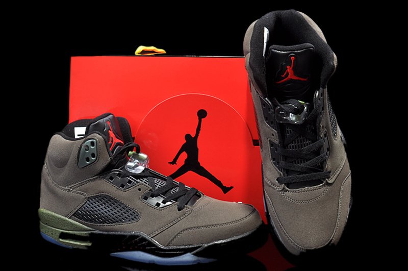 New Nike Air Jordan 5 Hardback Edition Army Black Shoes