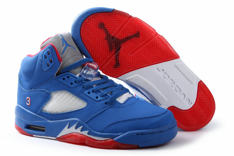 jordan 5 blue and red