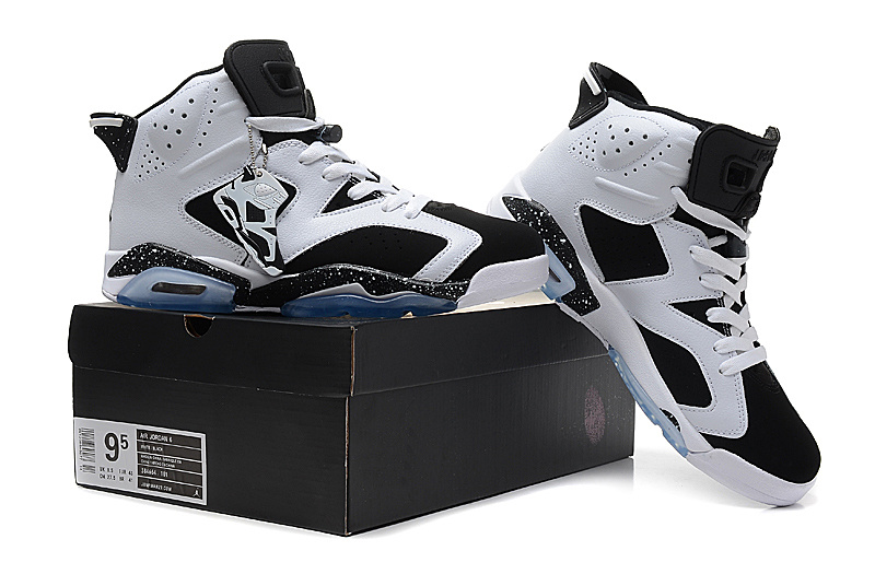 New Nike Jordan 6 Oreo Shoes White Black