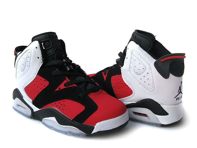 Nike Jordan 6 Retro Black Red White For Women