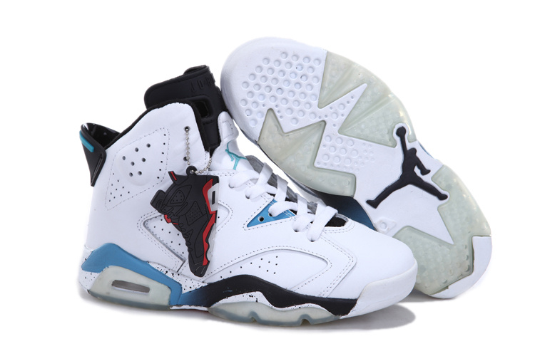 Nike Jordan 6 White Blue Black For Women