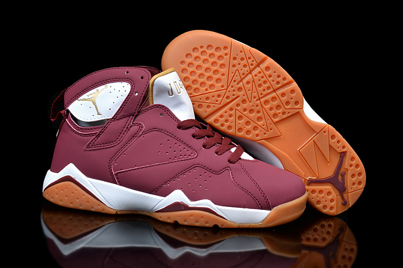 red and brown jordans