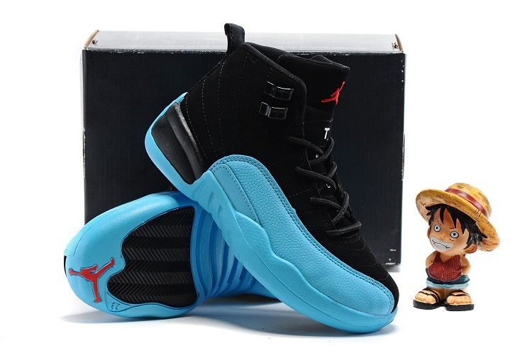 New Kids Air Jordan 12 Gamma Blue Shoes