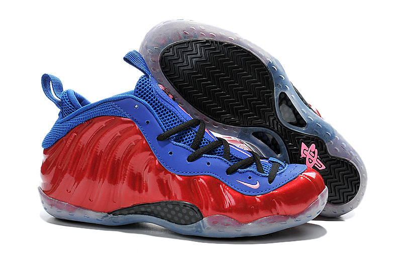 New Nike Air Foam Penny Hardaway Red Blue Black Shoes