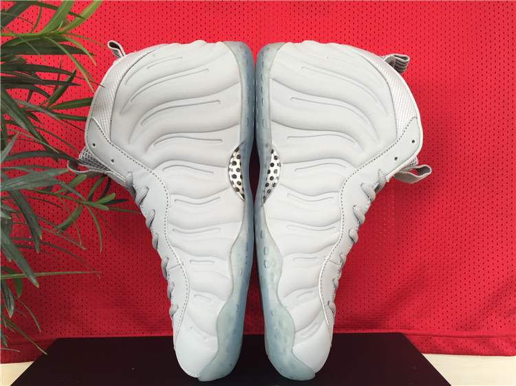 New Nike Air Foamposite One Grey Ice Sole Shoes - Click Image to Close