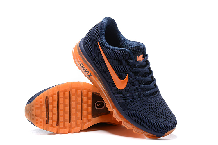 New Nike Air Max 2017 Deep Blue Orange Shoes