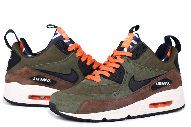 nike air max green and orange