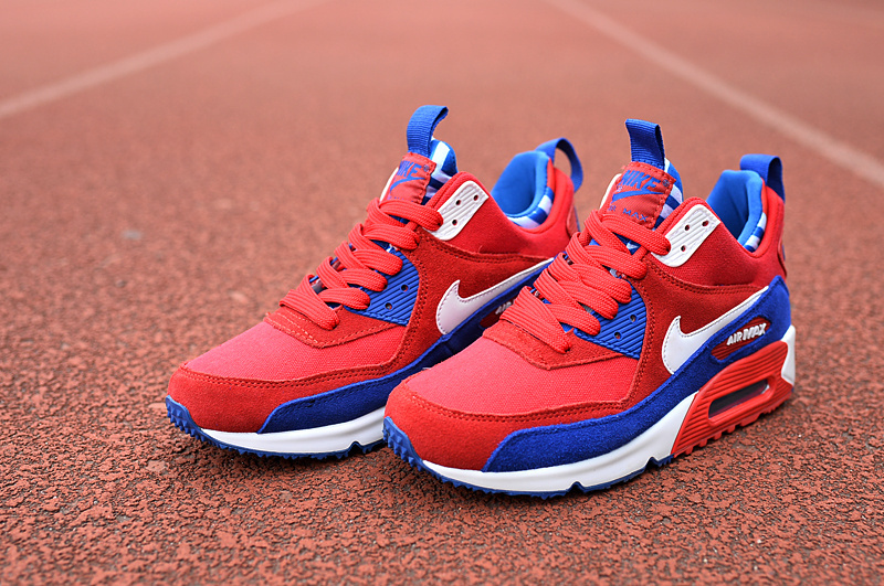 Nike Air Max 90 High Red Blue White