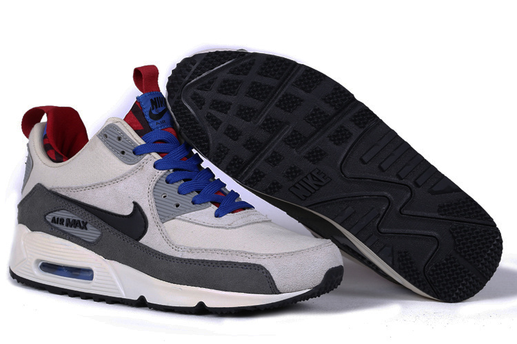 Nike Air Max 90 High White Grey Black Blue