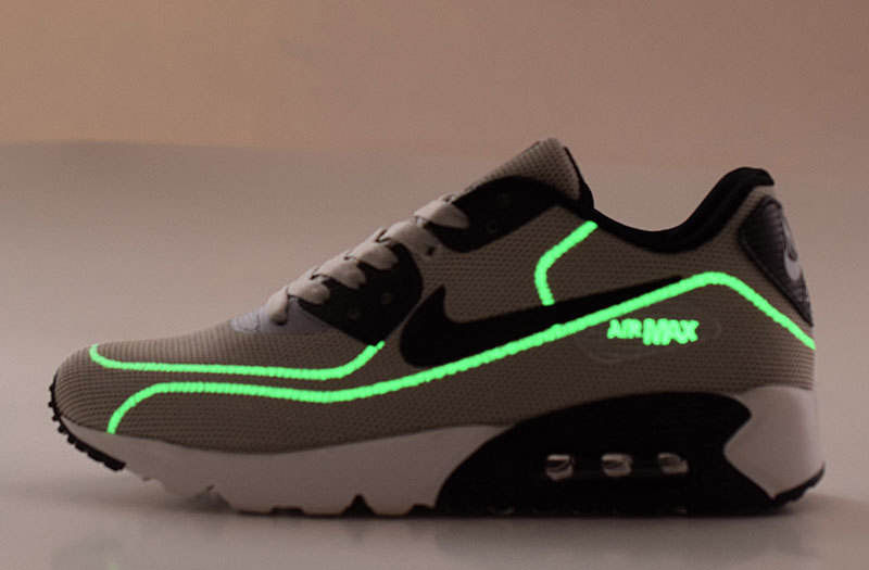 2016 Nike Air Max 90 Midnight Firefly Grey Black