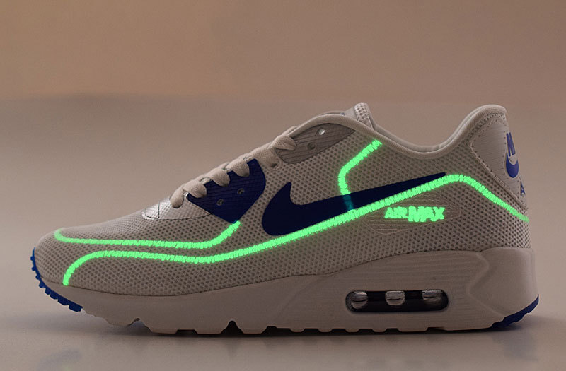 2016 Nike Air Max 90 Midnight Firefly White Blue