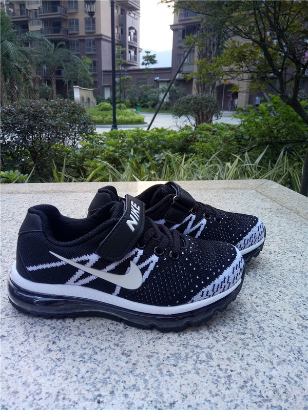 New Nike Air Max Black White Shoes For Kids