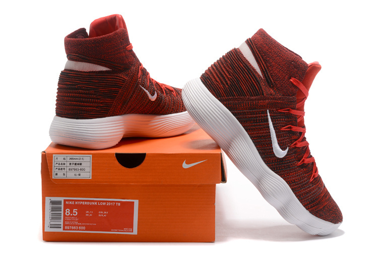 New Nike Hyperdunk 2017 Hot Red White Shoes