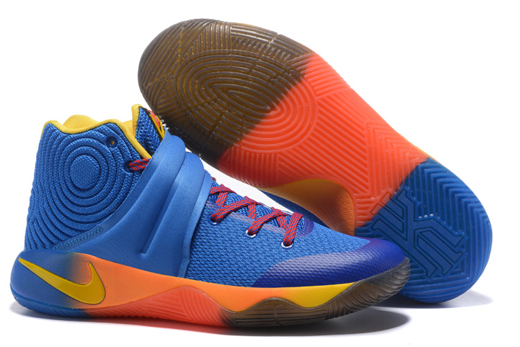 New Nike Kyrie 2 Blue Red Yellow Shoes