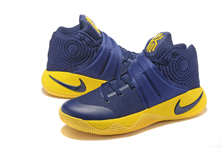 New Nike Kyrie 2 Deep Blue Yellow Shoes