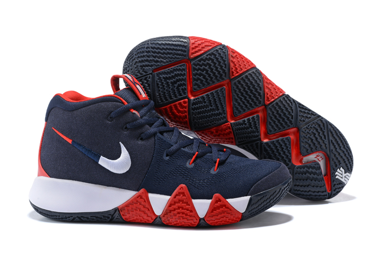 New Nike Kyrie 4 USA Team Deep Blue Red 