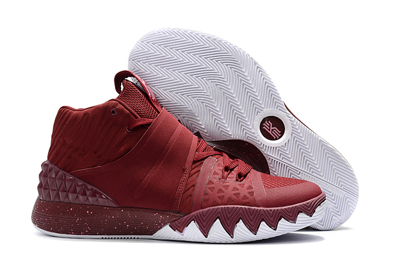 New Nike Kyrie S1HYBRID Wine Red White Shoes
