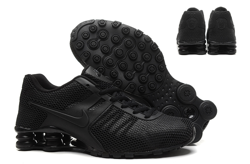 New Nike Shox Current All Dark Black Shoes