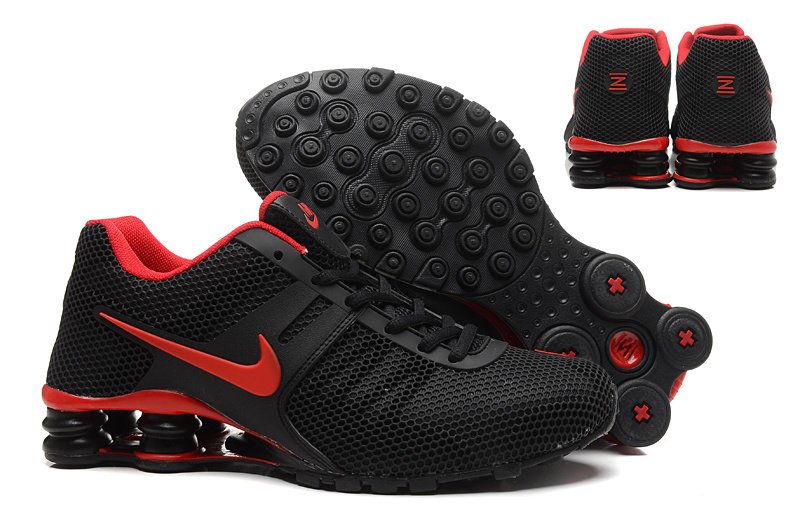 New Nike Shox Current Black Red Shoes