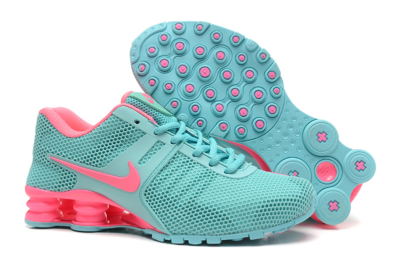 New Nike Shox Current Green Pink Shoes For Women